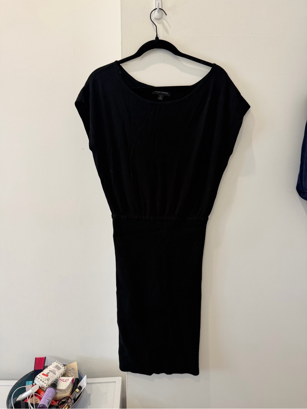 Banana Republic Black Midi Dress Size Small